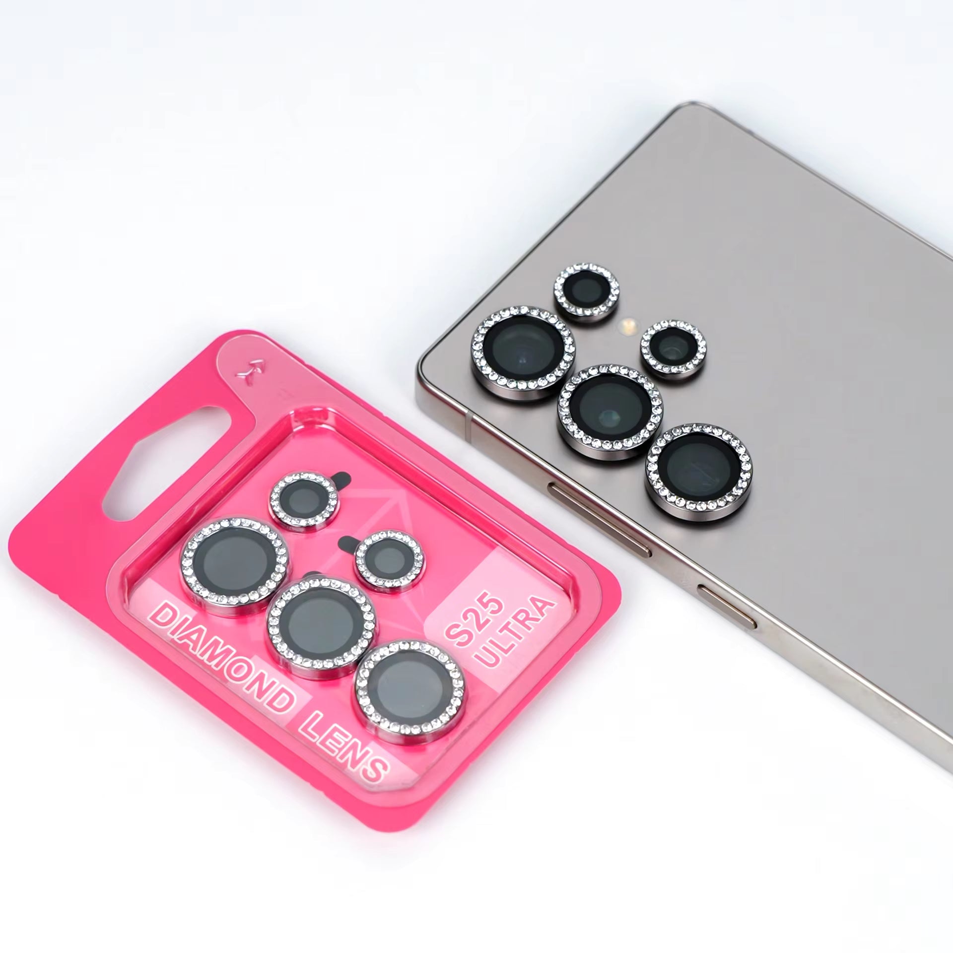 Silver Rhinestone LulahLens Samsung Series