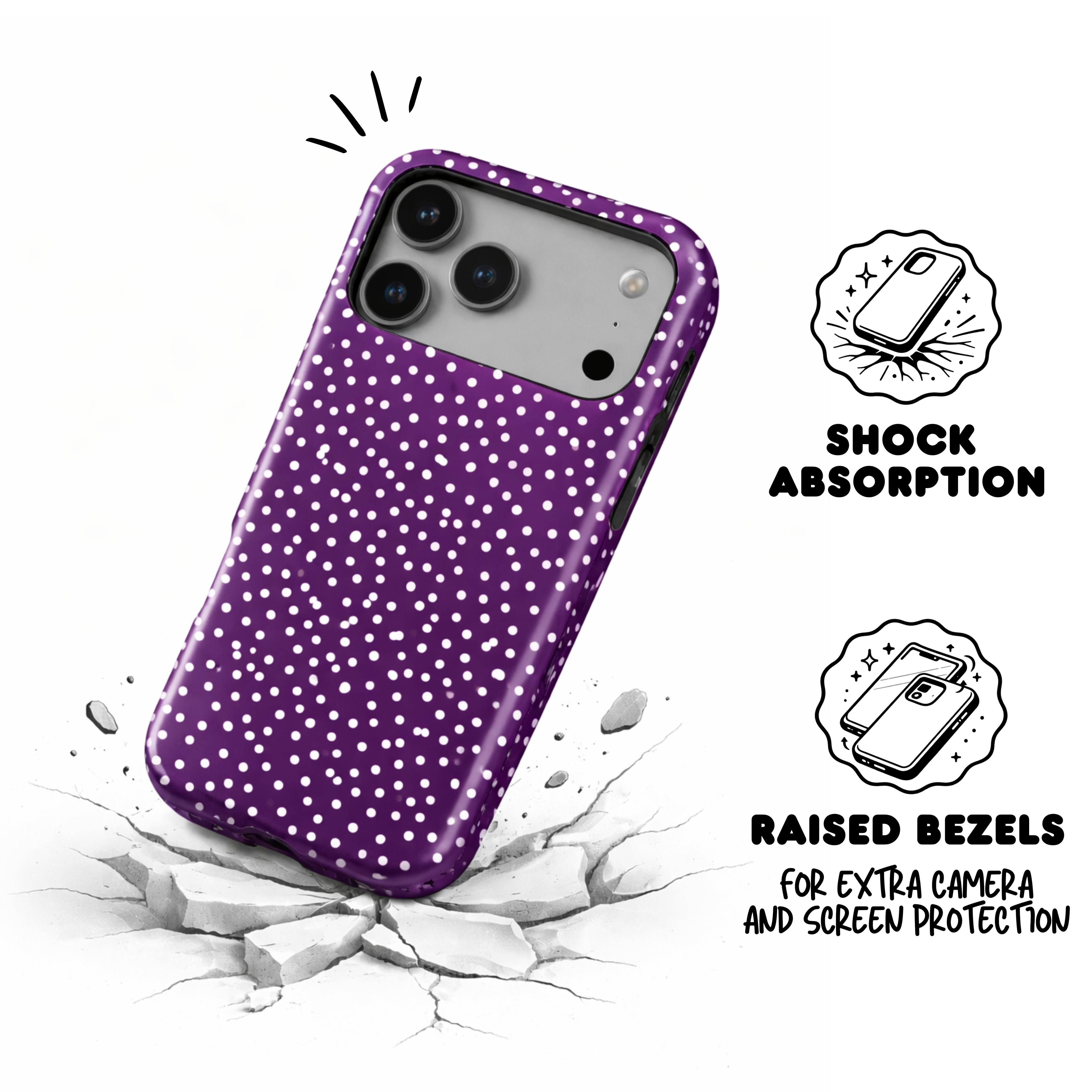 Violet - Snowfall LulahGuard Case