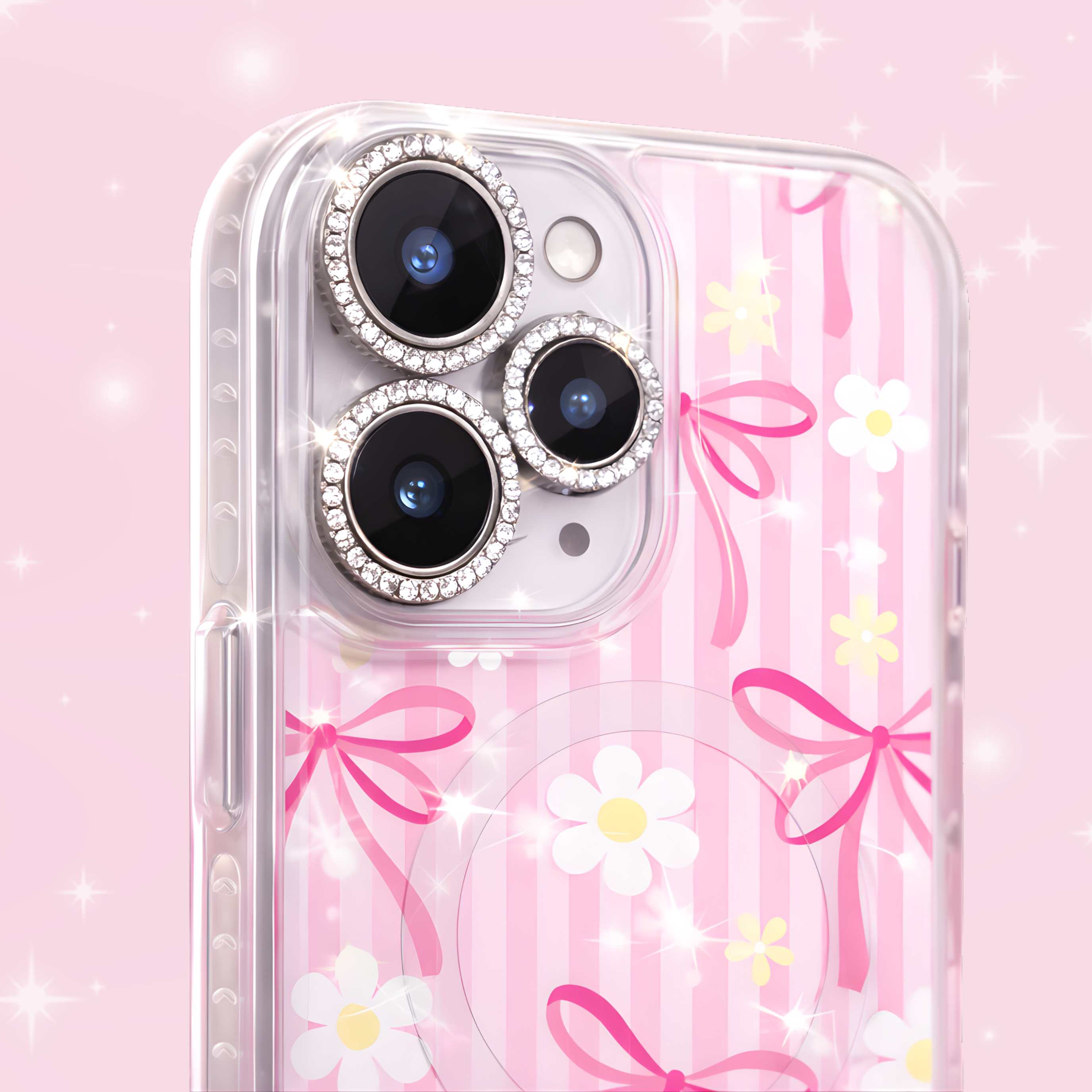 Silver Rhinestone LulahLens iPhone Series